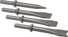 PRO-SOURCE - 5" OAL, 1-1/8" Shank Diam, Chisel Set - Round Drive, Round Shank, Alloy Steel - Apex Tool & Supply