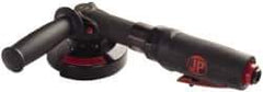 PRO-SOURCE - 4" Wheel Diam, 12,000 RPM, Pneumatic Angle & Disc Grinder - 3/8-24 Spindle, 4 CFM, Rear Exhaust - Apex Tool & Supply