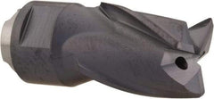 Seco - MP10 M03 Grade MP3000 Carbide Milling Tip Insert - TiAlN Finish, 3 Flutes, 10mm Cutting Diam, 12mm Depth of Cut, 21mm Extension, 0.0315" Cnr Rad - Apex Tool & Supply