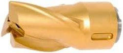 Seco - MP16 E05 Grade F40M Carbide Milling Tip Insert - TiAlN/TiN Finish, 3 Flutes, 5/8" Cutting Diam, 3/4" Depth of Cut, 1.283" Extension, 0.0315" Cnr Rad - Apex Tool & Supply