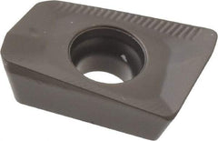 Seco - XOMX120408 ME08 Grade MM4500 Carbide Milling Insert - TiCN/Al2O3 Finish, 0.155" Thick, 0.031" Corner Radius - Apex Tool & Supply