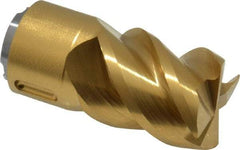 Seco - MP16 E04 Grade F40M Carbide Milling Tip Insert - TiAlN/TiN Finish, 4 Flutes, 5/8" Cutting Diam, 3/4" Depth of Cut, 1.283" Extension, 1/64" Cnr Rad - Apex Tool & Supply