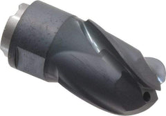 Seco - MP12 M04 Grade MP3000 Carbide Milling Tip Insert - TiAlN Finish, 3 Flutes, 1/2" Cutting Diam, 0.551" Depth of Cut, 0.945" Extension, 1/4" Cnr Rad - Apex Tool & Supply