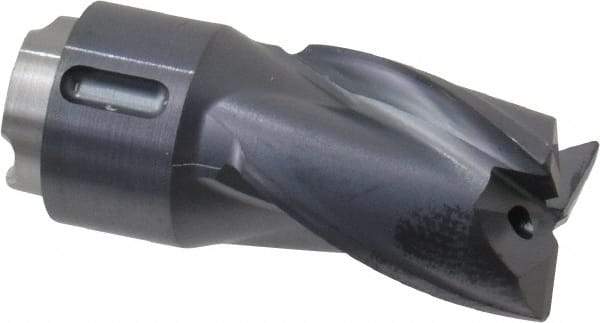 Seco - MP10 M03 Grade MP3000 Carbide Milling Tip Insert - TiAlN Finish, 3 Flutes, 3/8" Cutting Diam, 0.472" Depth of Cut, 0.826" Extension, 1/64" Cnr Rad - Apex Tool & Supply
