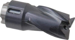 Seco - MP10 M03 Grade MP3000 Carbide Milling Tip Insert - TiAlN Finish, 3 Flutes, 3/8" Cutting Diam, 0.472" Depth of Cut, 0.826" Extension, 1/64" Cnr Rad - Apex Tool & Supply