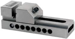 Gibraltar - 2" Jaw Width, 3-1/8" Jaw Opening Capacity, 1" Jaw Height, Toolmaker's Vise - Flat Jaw, 0.005" Parallelism, 0.005" Squareness, 5-1/2" OAL x 2" OAH - Apex Tool & Supply