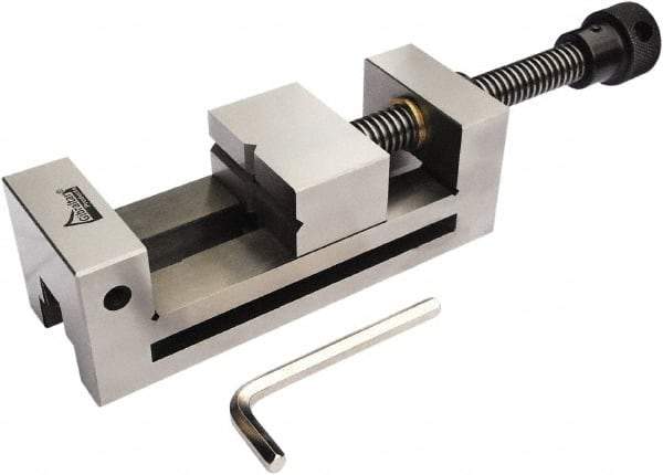 Gibraltar - 2-3/4" Jaw Width, 3" Jaw Opening Capacity, 1-9/16" Jaw Height, Toolmaker's Vise - Flat Jaw, 0.003" Parallelism, 0.005" Squareness, 254mm OAL x 4-1/4" OAH - Apex Tool & Supply