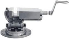 Gibraltar - 3" Jaw Width, 3" Jaw Opening Capacity, 3-Way Angle Swivel Machine Vise - Manual Operation, 1 Station, 11-3/4" Long x 1-5/16" Deep, Cast Iron - Apex Tool & Supply