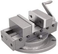 Gibraltar - 6" Jaw Width, 6" Max Jaw Opening, 2-1/4" Throat Depth, Self Centering Vise - 15" OAL x 6-1/2" OAH - Apex Tool & Supply