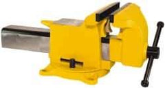 Gibraltar - 4" Jaw Width x 4" Jaw Opening Capacity, 2-1/4" Throat Depth, Bench & Pipe Combination Vise - 1/4 to 1-1/2" Pipe Capacity, Swivel Base, Bolt Down Attachment, Steel - Apex Tool & Supply