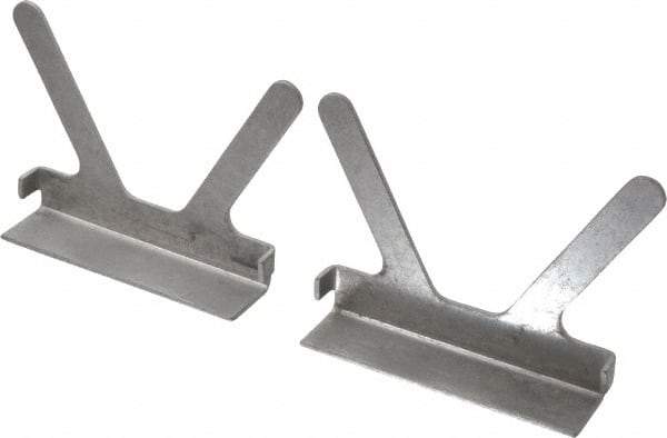 Gibraltar - 4-1/2" Jaw Width, Aluminum, Vise Jaw Cap - Press On Attachment - Apex Tool & Supply