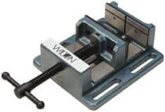 Wilton - 3" Jaw Opening Capacity x 1-1/8" Throat Depth, Horizontal Drill Press Vise - 3" Wide x 1-1/8" High Jaw, Stationary Base, Standard Speed, 5-1/2" OAL x 2.44" Overall Height, Cast Iron - Apex Tool & Supply