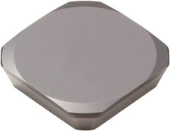 Seco - SEEX42 MD13 Grade CBN200 CBN Milling Insert - Uncoated, 1/8" Thick, 1/2" Inscribed Circle - Apex Tool & Supply