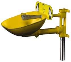 Bradley - Wall Mount, Plastic Bowl, Eyewash Station - 1/2" Inlet, 30 psi Flow, 0.4 GPM Flow Rate - Apex Tool & Supply