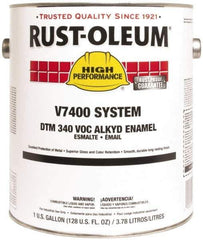 Rust-Oleum - 1 Gal Clear Gloss Finish Alkyd Enamel Paint - 230 to 425 Sq Ft per Gal, Interior/Exterior, Direct to Metal, <340 gL VOC Compliance - Apex Tool & Supply