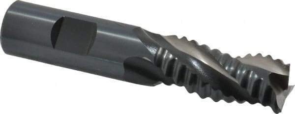 OSG - 3/4" Diam, Coarse Pitch, 1-5/8" LOC, 3 Flute Cobalt Roughing End Mill - Uncoated, 3-7/8" OAL, 3/4" Shank Diam, Single End, Centercutting, 35° Helix - Apex Tool & Supply