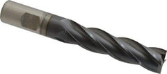 OSG - 3/4", 3" LOC, 3/4" Shank Diam, 5-1/4" OAL, 4 Flute, Square End Mill - Single End, TiCN Finish, 30° Helix, Centercutting, Right Hand Cut, Series 546 - Apex Tool & Supply