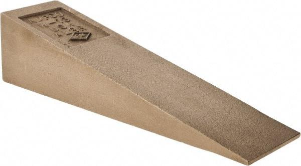 Ampco - 8" OAL Nonsparking Flange Wedge - 2" Wide x 2" High - Apex Tool & Supply