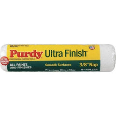Purdy - 3/8" Nap, 9" Wide Paint General Purpose Roller Cover - Semi-Smooth Texture, Microfiber - Apex Tool & Supply
