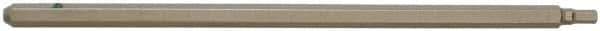 Paramount - 3mm Hex Screwdriver Blade - 5mm Drive, 5-1/2" OAL - Apex Tool & Supply