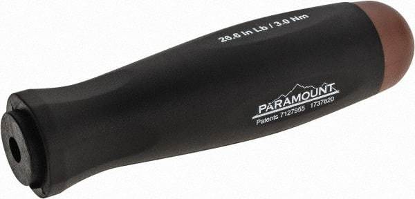 Paramount - 1 Piece, 3 Max N/m, Preset Torque Limiting Screwdriver - 0.1969" Drive - Apex Tool & Supply
