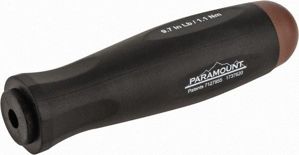 Paramount - 1 Piece, 1.1 Max N/m, Preset Torque Limiting Screwdriver - 0.1969" Drive - Apex Tool & Supply
