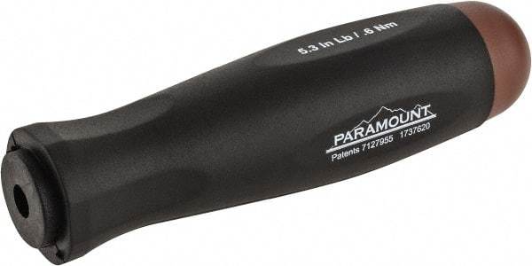 Paramount - 1 Piece, 0.6 Max N/m, Preset Torque Limiting Screwdriver - 0.1969" Drive - Apex Tool & Supply