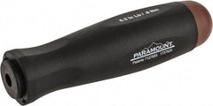 Paramount - 1 Piece, 0.6 Max N/m, Preset Torque Limiting Screwdriver - 0.1969" Drive - Apex Tool & Supply