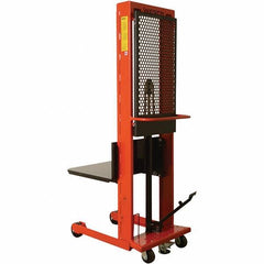 Wesco Industrial Products - 1,000 Lb Capacity, 80" Lift Height, Steel Stacker Manually Operated Lift - Apex Tool & Supply