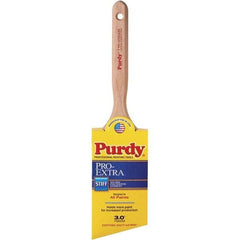 Purdy - 3" Angled Nylon/Polyester General Purpose Paint Brush - 3-7/16" Bristle Length, 7-1/4" Wood Fluted Handle - Apex Tool & Supply