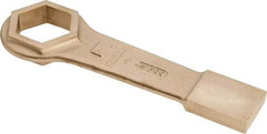 Ampco - 2-9/16" 6 Point Striking Box Wrench - Single End, 13-1/2" OAL, Aluminum Bronze - Apex Tool & Supply