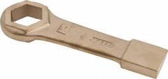 Ampco - 1-7/8" 6 Point Striking Box Wrench - Single End, 10-5/8" OAL, Aluminum Bronze - Apex Tool & Supply