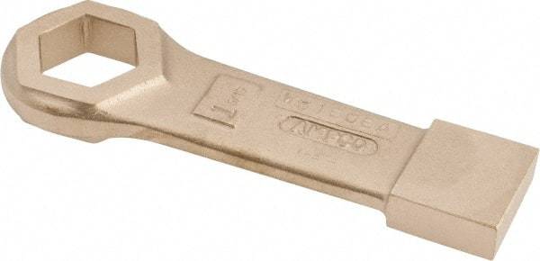 Ampco - 1-5/16" 6 Point Striking Box Wrench - Single End, 7-1/2" OAL, Aluminum Bronze - Apex Tool & Supply