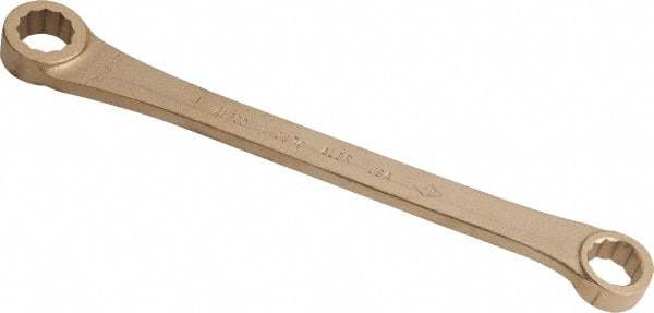 Ampco - 11/16" x 25/32" 12 Point Offset Box Wrench - Double End, 10-3/4" OAL, Aluminum Bronze - Apex Tool & Supply