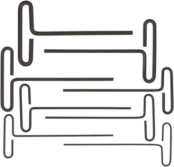 Bondhus - 8 Piece Loop T-Handle Hex Key Set - Hex Range 3/32 to 1/4", 6" OAL, Protanium High Torque Steel - Apex Tool & Supply