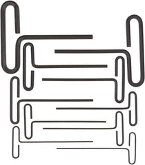 Bondhus - 10 Piece Loop T-Handle Hex Key Set - Hex Range 3/32 to 3/8", 6" OAL, Protanium High Torque Steel - Apex Tool & Supply