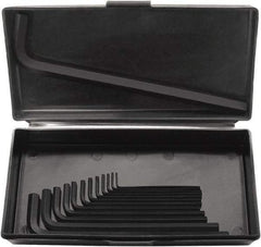 Bondhus - 13 Piece L-Key Hex Key Set - Hex Range 1/16 to 1/2", 9" OAL, Protanium High Torque Steel - Apex Tool & Supply