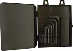 Bondhus - 15 Piece L-Key Hex Key Set - Hex Range 0.028 to 3/8", 8" OAL, Protanium High Torque Steel - Apex Tool & Supply