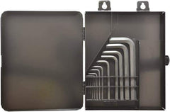 Bondhus - 12 Piece L-Key Ball End Hex Key Set - Hex Range 0.7 to 10mm, 8" OAL, Protanium High Torque Steel - Apex Tool & Supply