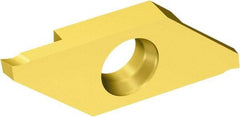 Sandvik Coromant - MACR3 MAC 1025 Grade, 0.0591" Cutting Width, Carbide Cutoff Insert - 15° Right Hand Lead Angle, 0.002" Cnr Rad, TiAlN/TiN Coated - Apex Tool & Supply
