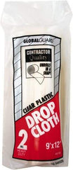 Premier Paint Roller - Heavy Weight Polyethylene Drop Cloth - 12' x 9', 2 mil Thick - Apex Tool & Supply