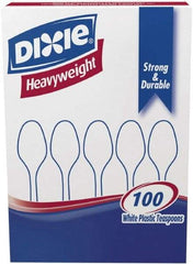 Dixie - Dixie Plastic Tableware, Heavyweight Teaspoons - White - Apex Tool & Supply