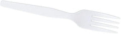 Dixie - Dixie Heavy Mediumweight Plastic Forks - White - Apex Tool & Supply
