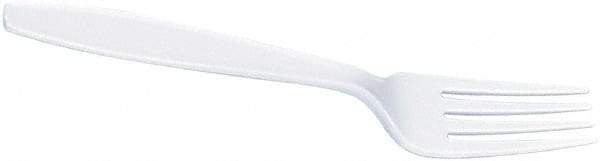 Dixie - Dixie Plastic Tableware, Heavyweight Forks - White - Apex Tool & Supply