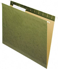 Pendaflex - 8-1/2 x 11", Letter Size, Standard Green, Standard Hanging File Folders - 11 Point Stock - Apex Tool & Supply