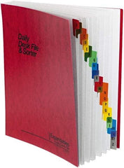 Pendaflex - 8-1/2 x 11", Letter Size, Red, Data Binders - 11 Point Stock - Apex Tool & Supply