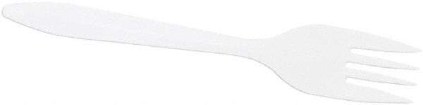 DART - Dart Style Setter Mediumweight Plastic Forks - White - Apex Tool & Supply