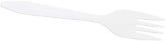 DART - Dart Style Setter Mediumweight Plastic Forks - White - Apex Tool & Supply