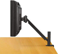 FELLOWES - AV Mounts, Arms and Hardware , Holds Monitor - 20 Lbs. Load Capacity, Desk Mount Rotating and Tilting - Apex Tool & Supply