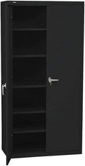 Hon - 5 Shelf Locking Storage Cabinet - Steel, 36" Wide x 18" Deep x 71" High - Apex Tool & Supply